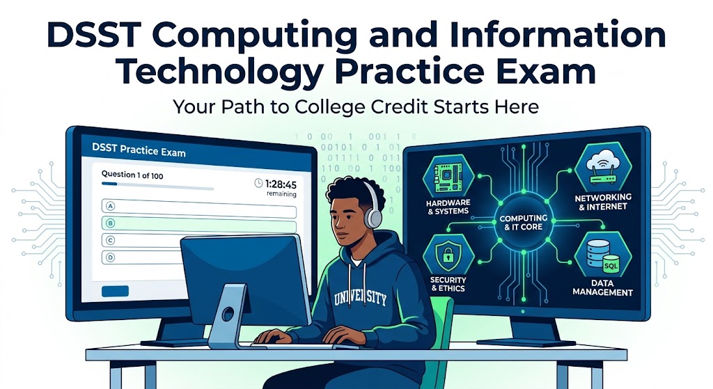 DSST Computing and Information Technology Practice Exam Banner