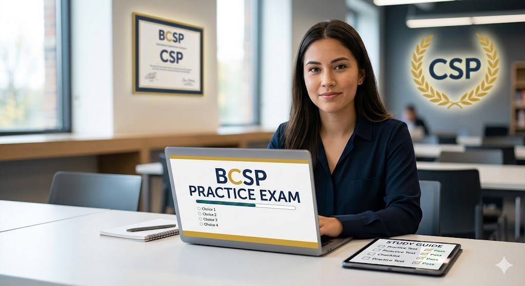 Board of Certified Safety Professionals (BCSP) Practice Exam Banner