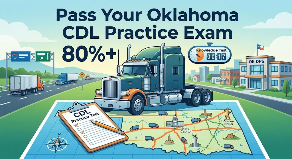 Oklahoma CDL Practice Test Banner