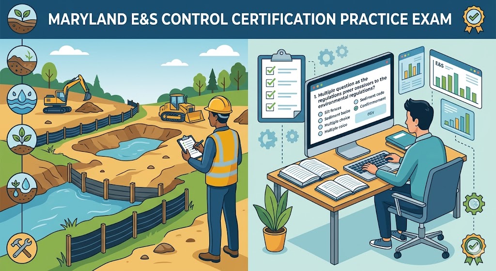 Maryland Erosion and Sediment (E&S) Control Certification Practice Exam Banner