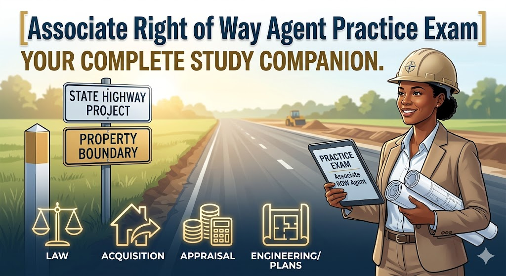 Associate Right of Way Agent Practice Exam Banner