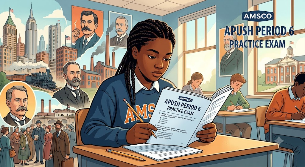 AMSCO AP United States History Exam (APUSH) – Period 6 Practice Test Banner