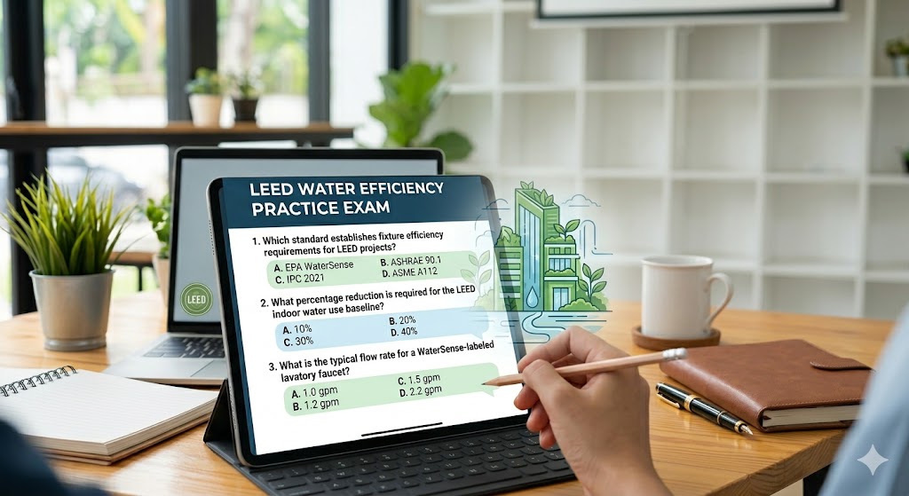 LEED Water Efficiency Practice Test Banner