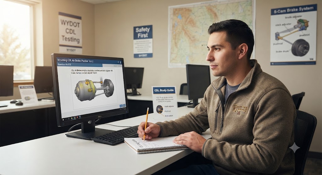 Wyoming CDL Air Brakes Practice Test 2 Banner