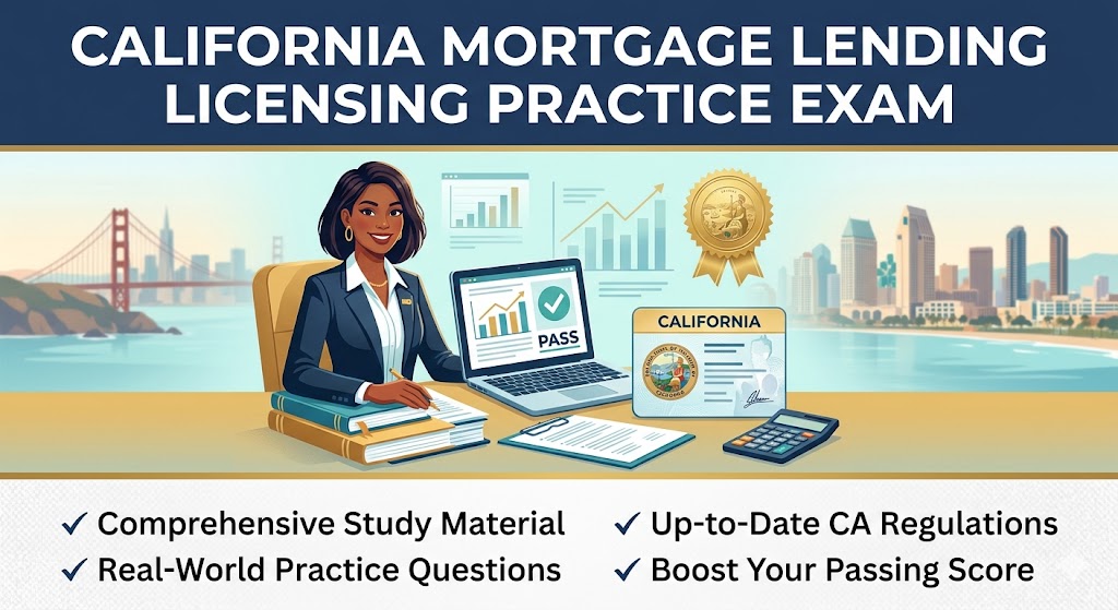 California Mortgage Lending Licensing Practice Exam Banner