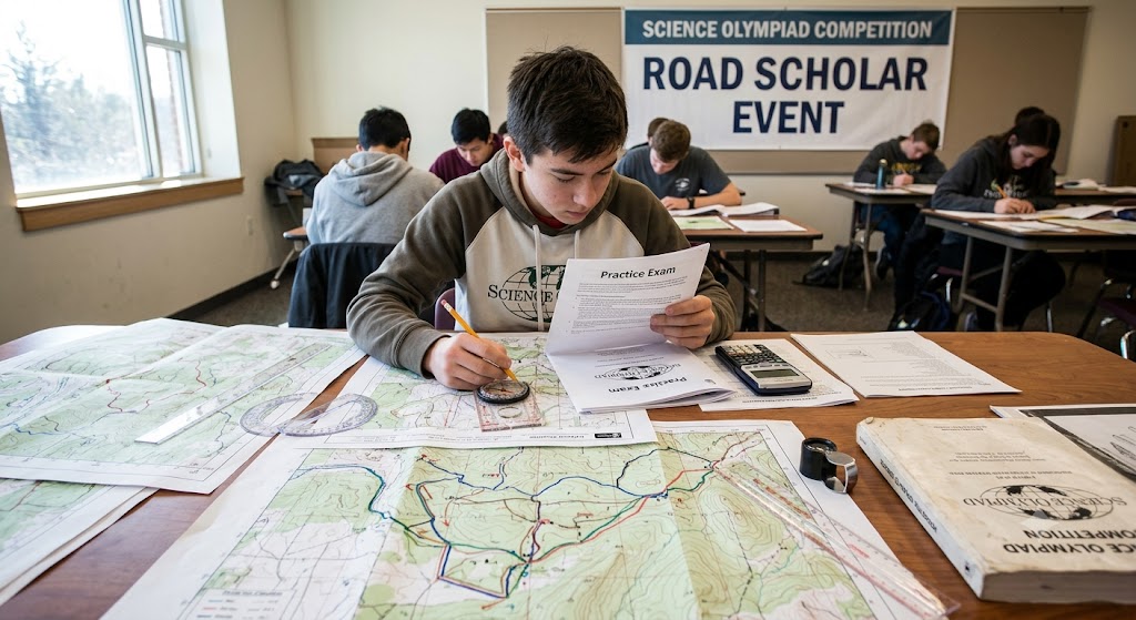 Science Olympiad Road Scholar Practice Exam Banner