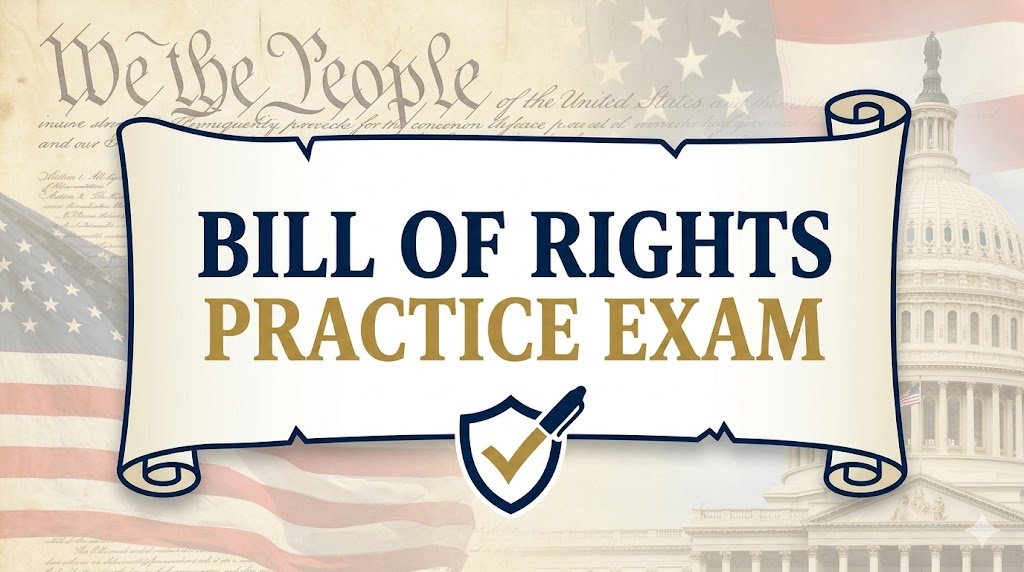 Bill of Rights Practice Test Banner