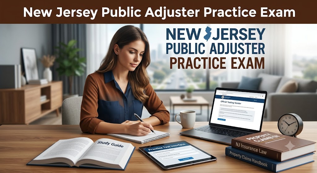 NJ Public Adjuster Practice Exam Banner