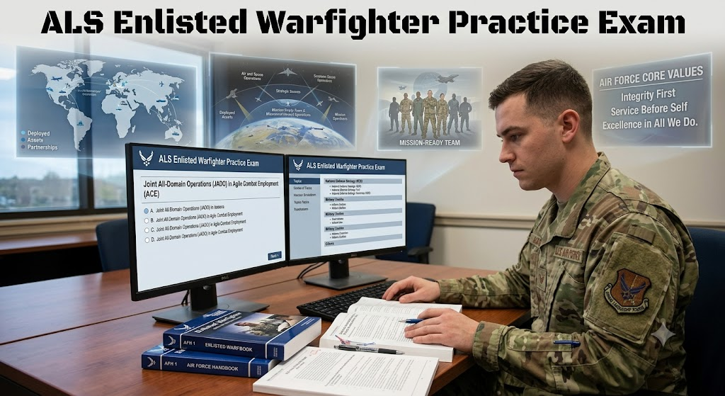 ALS Enlisted Warfighter Practice Exam Banner
