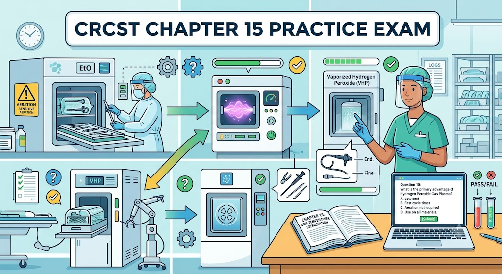 IAHCSMM CRCST Practice Test – Chapter 15 Low-Temperature Sterilization Banner