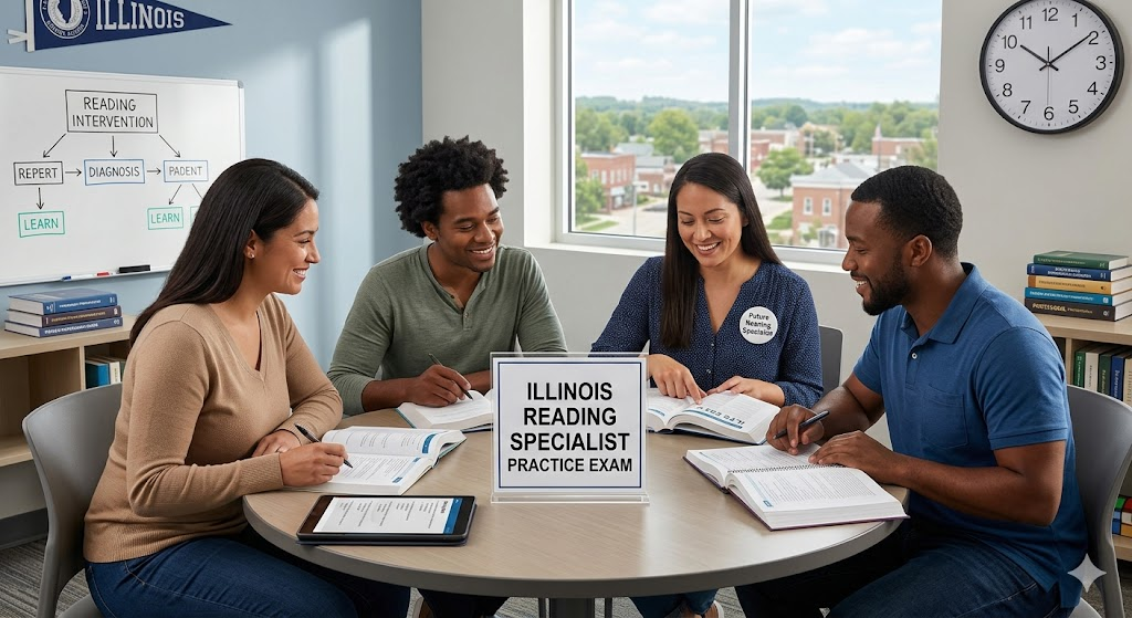 Illinois Reading Specialist Practice Test Banner