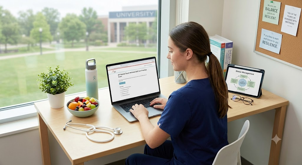 ATI Nurses Touch Wellness and Self Care Practice Test Banner