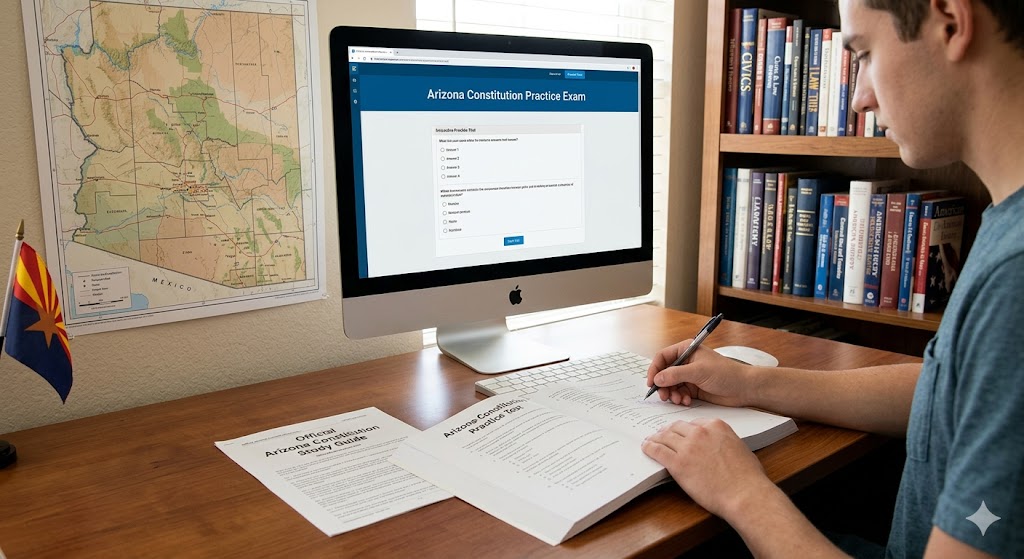 Arizona Constitution Practice Test Study Guide Banner