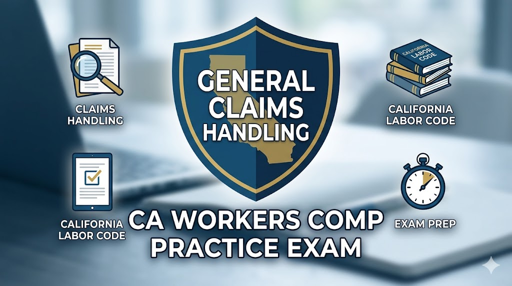 General Claims Handling – California Workers Compensation, Self Insurance Practice Test Banner