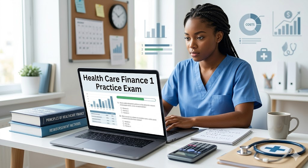Health Care Finance 1 Practice Test Banner