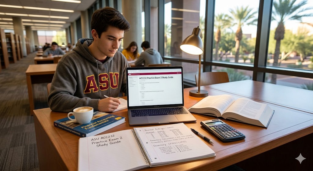ASU ACC232 Financial Accounting Practice Exam Banner