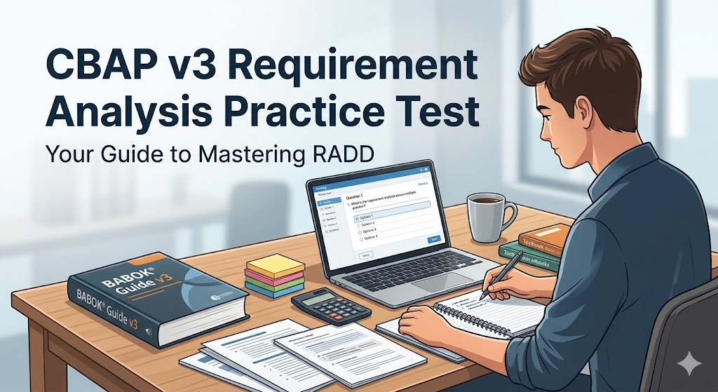 CBAP v3 Requirement Analysis Practice Test Banner