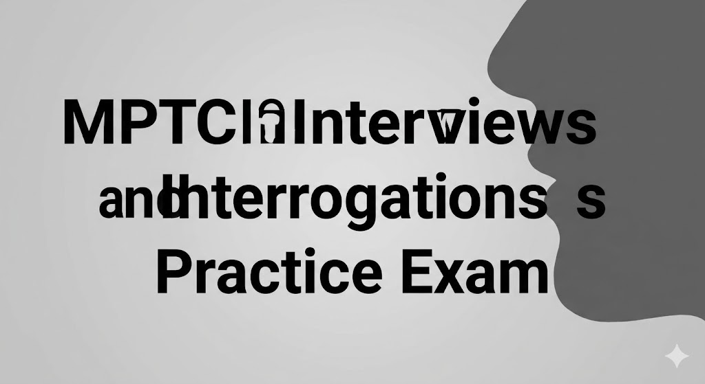MPTC Interviews and Interrogations Practice Test Banner