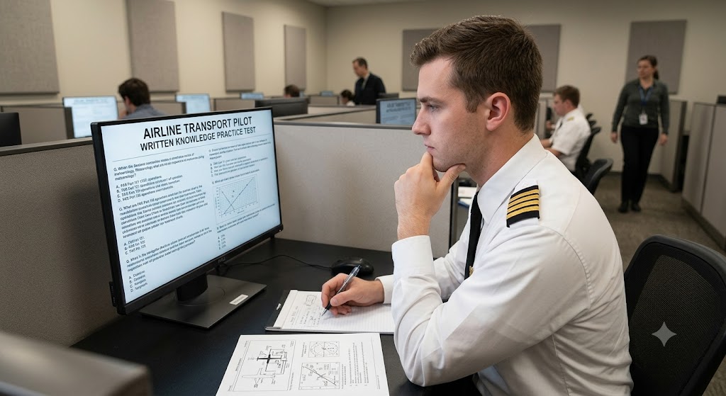 Airline Transport Pilot Written Knowledge Practice Test Banner