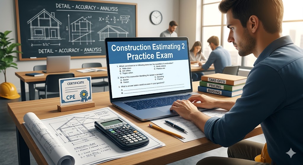 Construction Estimating 2 Practice Exam Banner