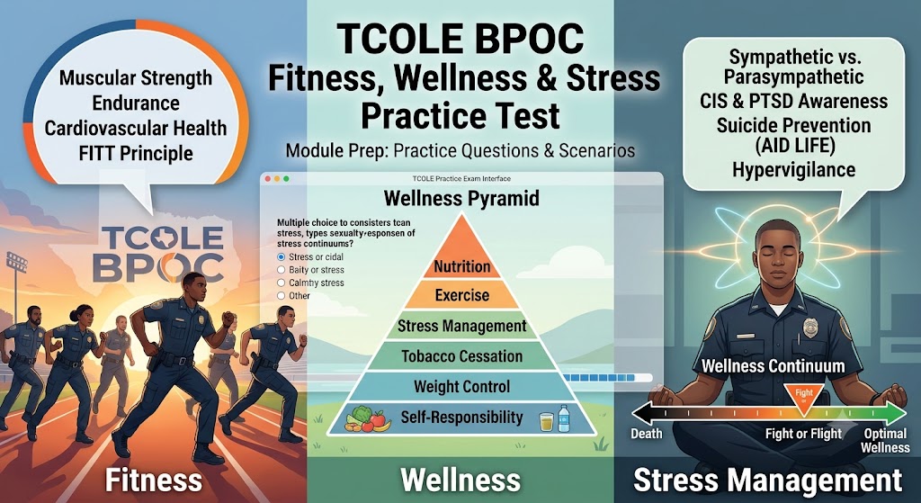 TCOLE BPOC – Fitness, Wellness & Stress Management Practice Test Banner