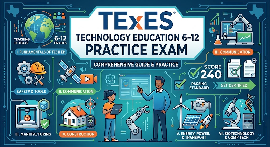 TExES Technology Education 6-12 Practice Test Banner