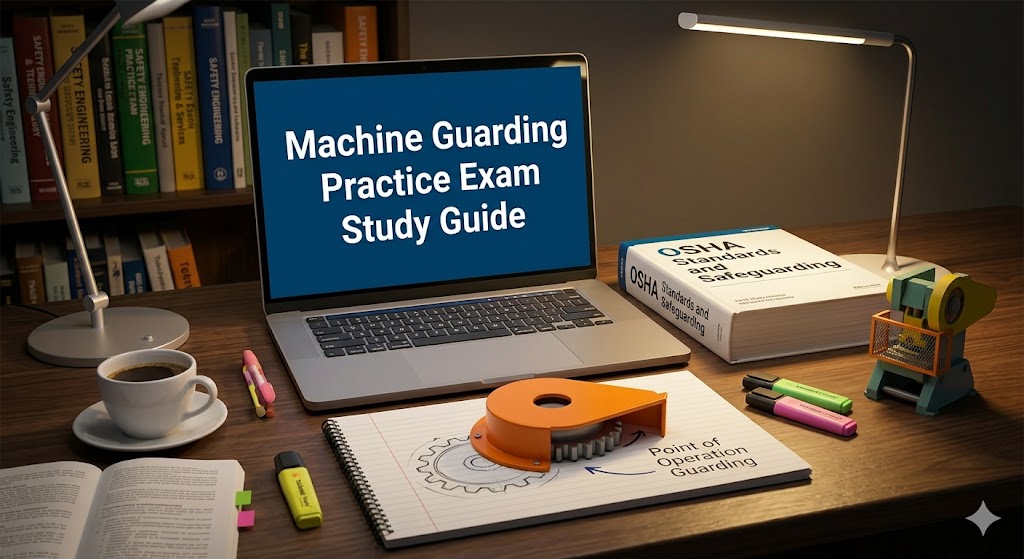 Machine Guarding Practice Exam Banner