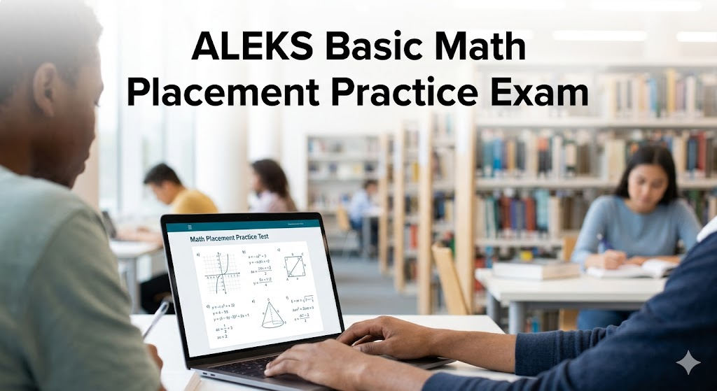 Assessment and Learning in Knowledge Spaces (ALEKS) Basic Math Placement Practice Test Banner