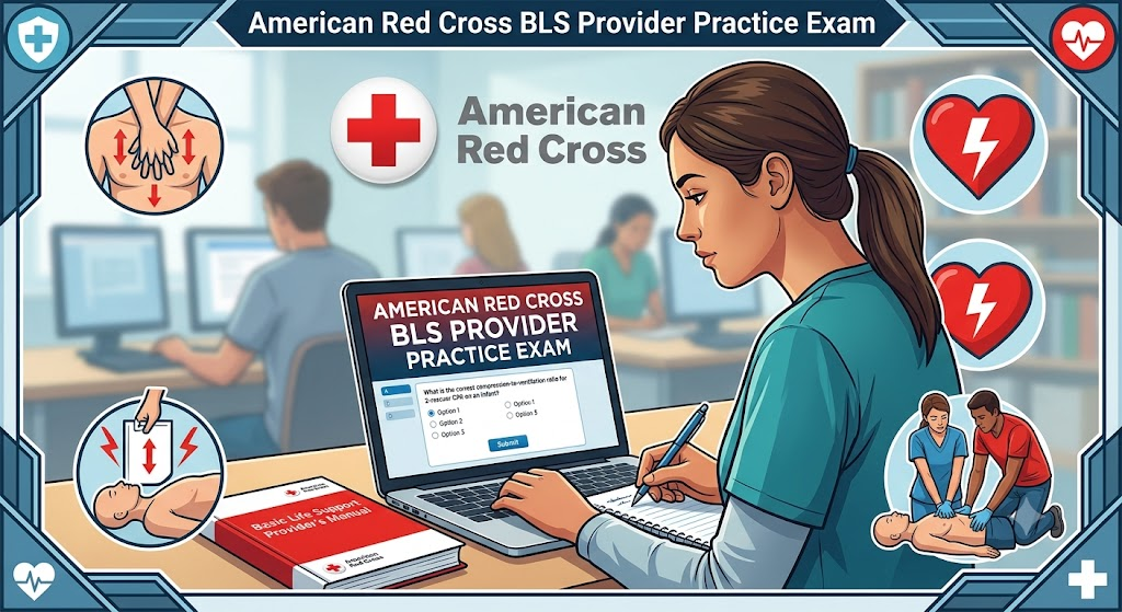 American Red Cross Basic Life Support (BLS) Provider Practice Test Banner