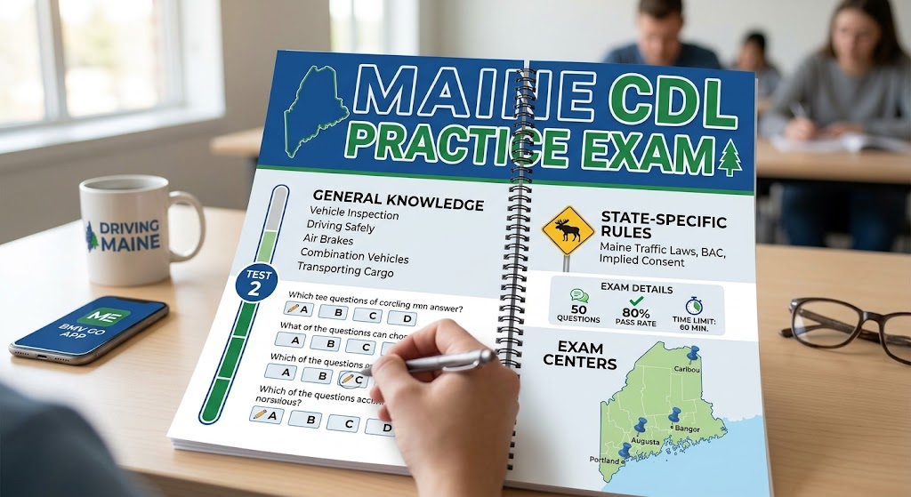 Maine CDL Practice Test 2 Banner