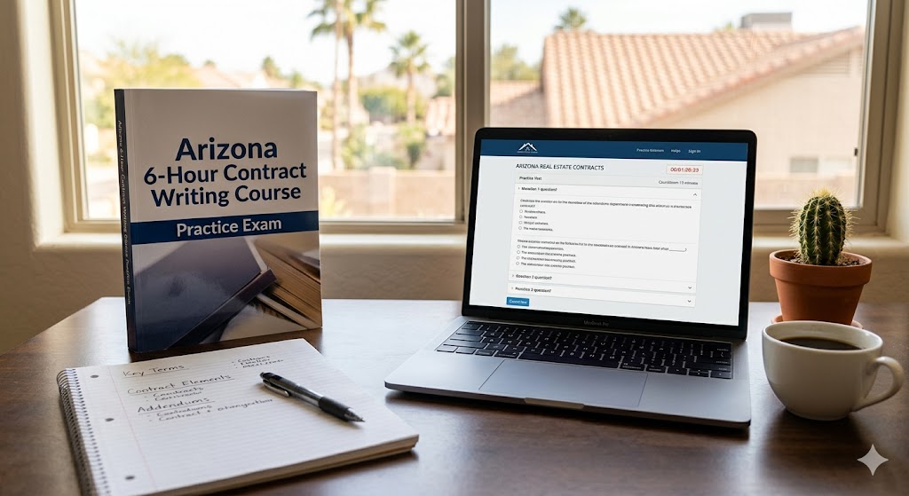 Arizona 6-Hour Contract Writing Course Practice Exam Banner