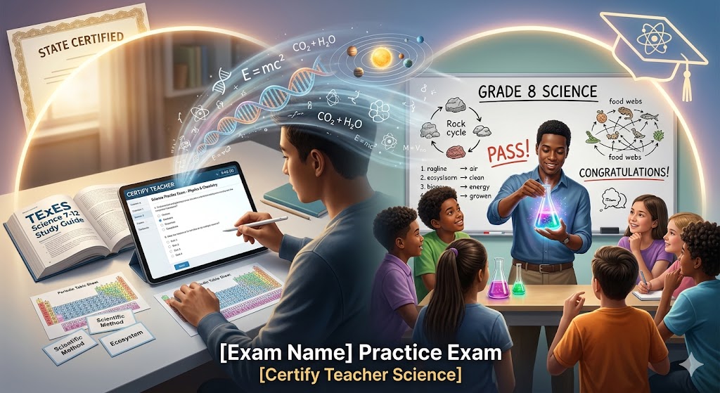 Certify Teacher Science Practice Banner
