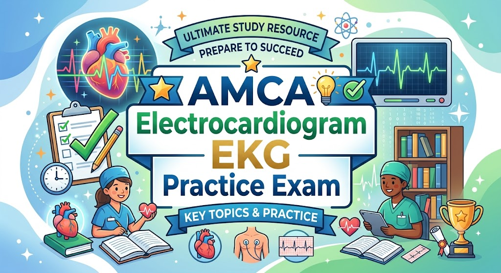 AMCA Electrocardiogram (EKG) Practice Exam Banner