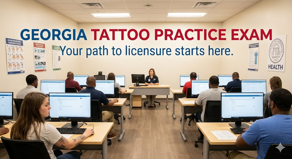 Georgia Tattoo Practice Exam Banner
