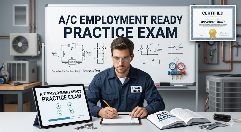 A/C Employment Ready Practice Exam Banner