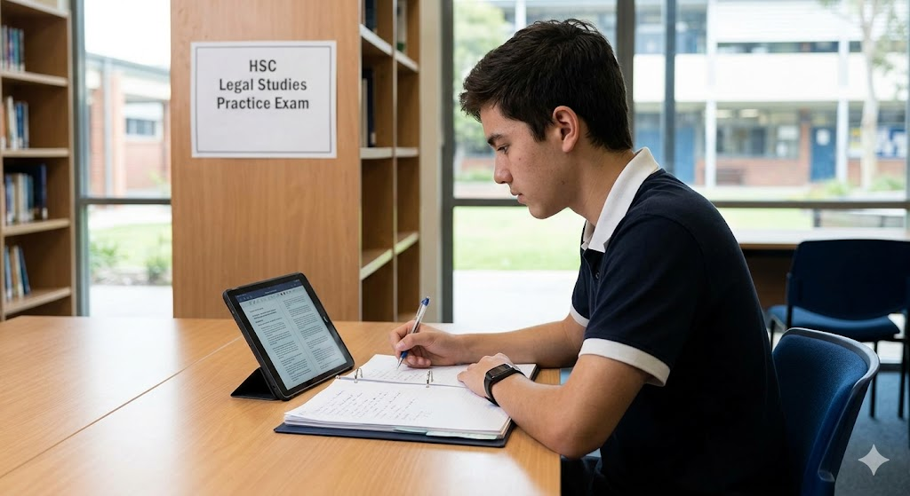 HSC Legal Studies Practice Exam Banner