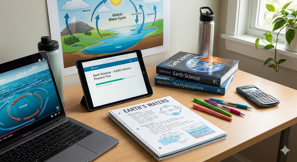 Earth Science – Earth’s Waters Practice Test Banner