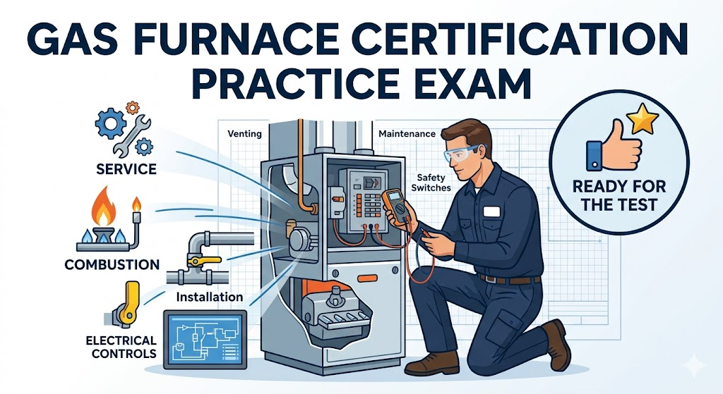 Gas Furnace Certification Practice Exam Banner