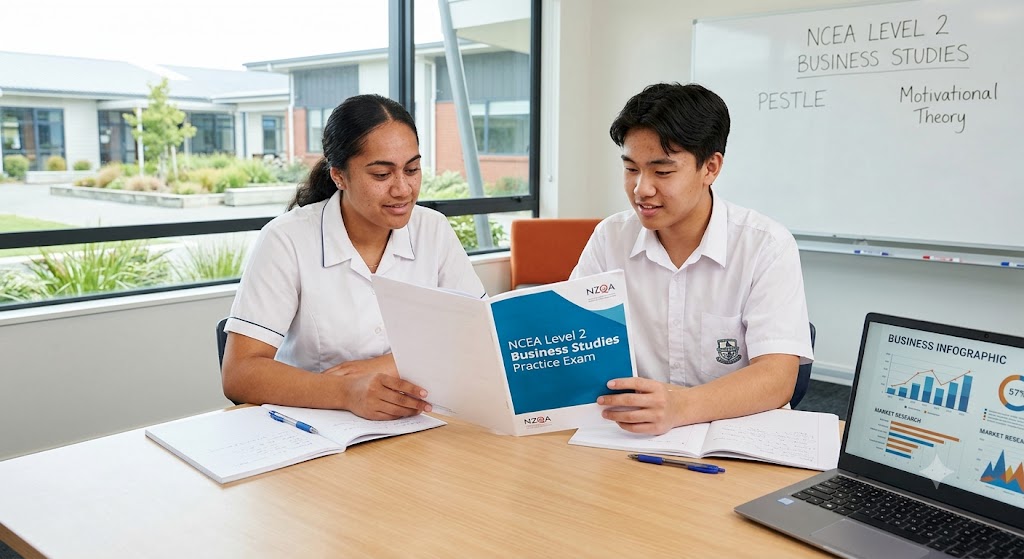 NCEA Level 2 Business Studies Practice Test Banner