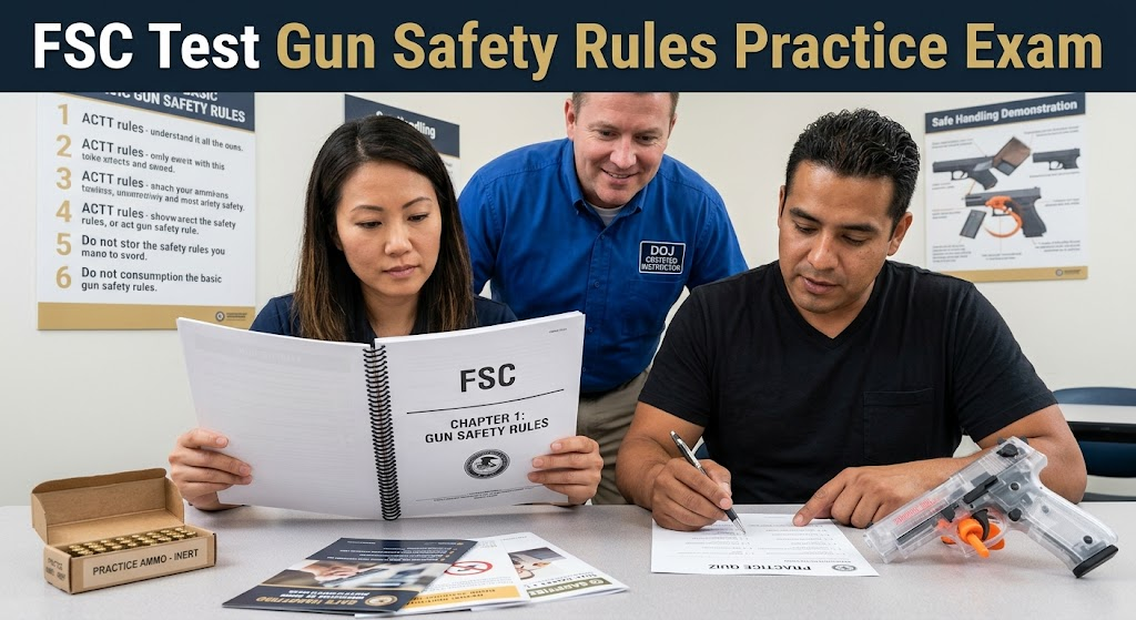 FSC Test – Chapter 1: Gun Safety Rules – Quiz Banner