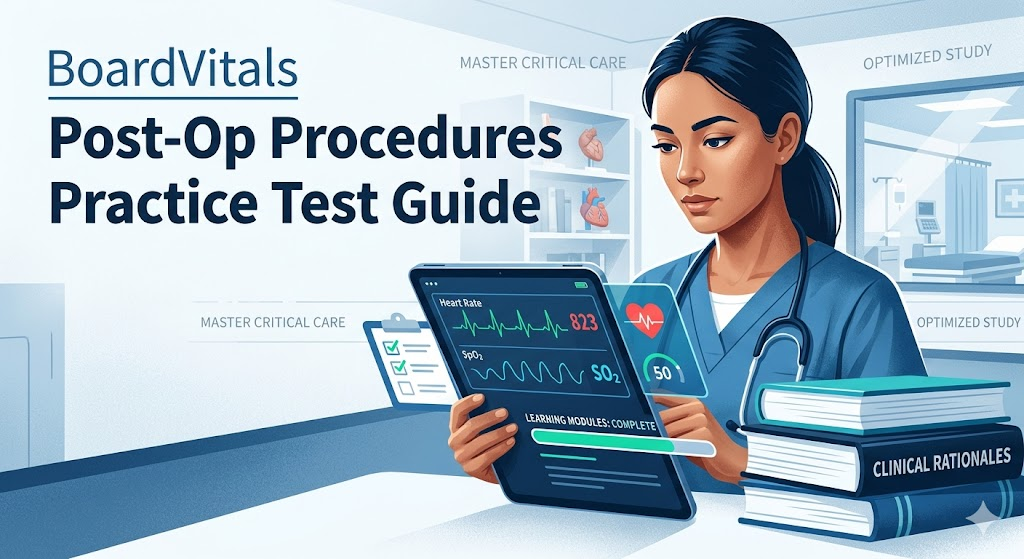 BoardVitals Post-Op Procedures Practice Test Banner