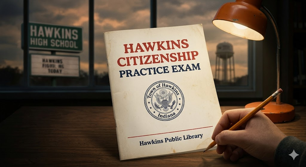 Hawkins Citizenship Practice Test Banner