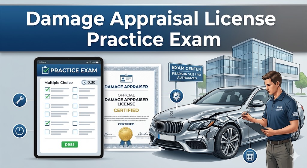 Damage Appraisal License Practice Exam Banner