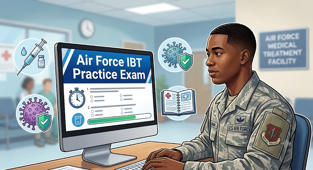 Air Force Immunizations Back-up Technician (IBT) Practice Test Banner