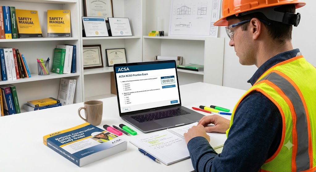 ACSA National Construction Safety Officer (NCSO) Practice Exam Banner