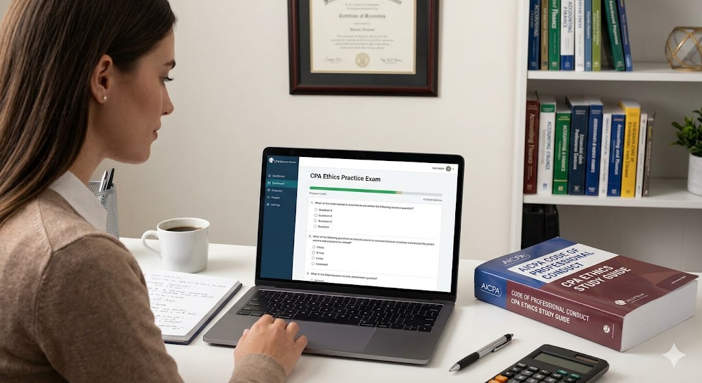 Certified Public Accountants (CPA) Ethics Practice Exam Banner