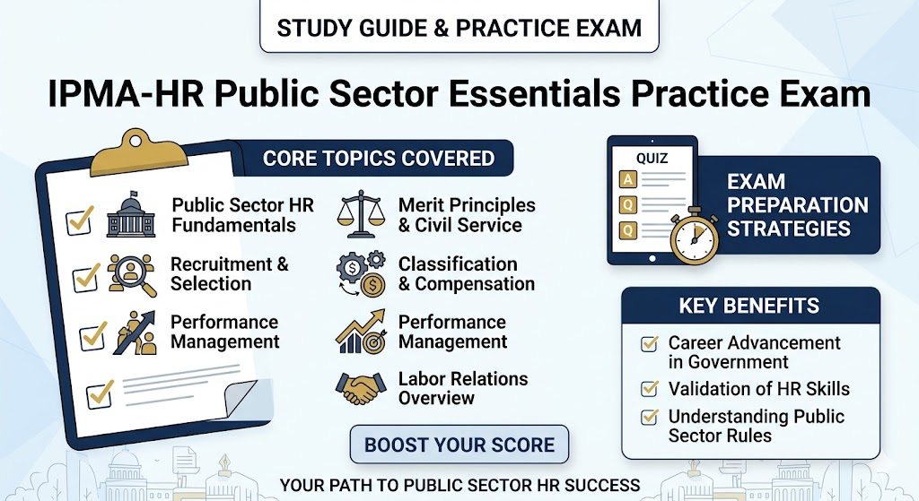 IPMA-HR Public Sector Essentials Program Practice Exam Banner