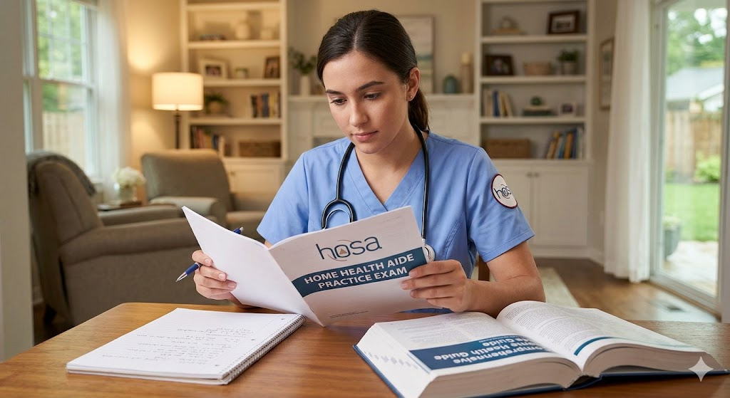 HOSA Home Health Aide Practice Exam Banner