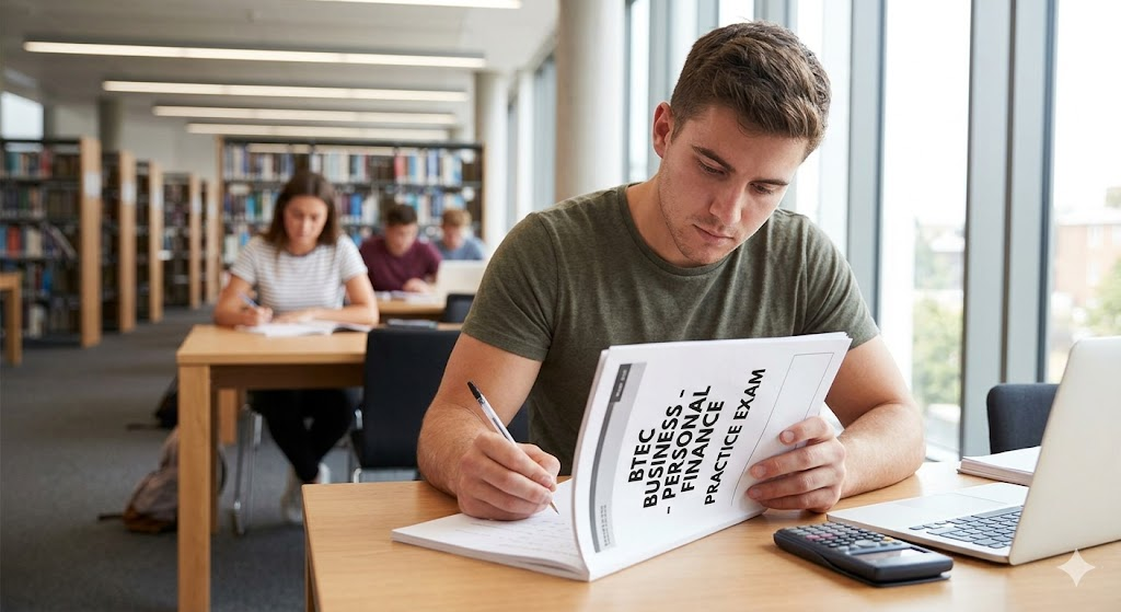 BTEC Business – Personal Finance Practice Exam Banner