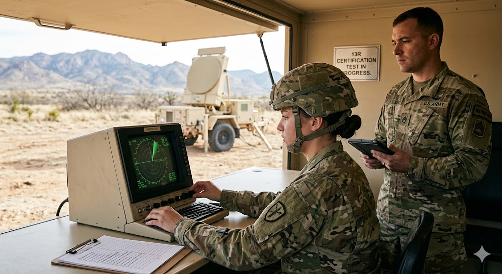 13R Firefinder Radar Operator Practice Exam Banner